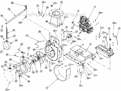 Unit_Assembly Diagram and Parts List for 8272-00-01  Little Wonder Leaf Blower / Vacuum